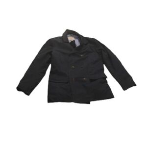 Brooks Brothers Red Fleece Blue Mens Collared Buttoned Cotton Coat Sz M